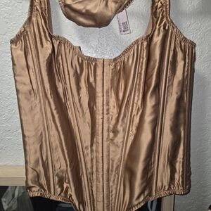 Victoria's Secret Gold Corset Top